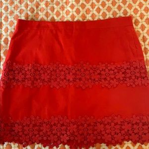 JCrew floral detail skirt